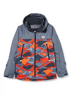 Lego Wear Lwjoshua-Lego Tec Cool kurtka chłopięca, 965 Dark Grey, 116 cm - Kurtki i płaszcze dla chłopców - miniaturka - grafika 1