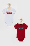 Body dla niemowląt - Levi's Body niemowlęce (2-PACK) kolor biały - miniaturka - grafika 1