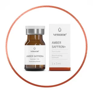 Venome Succinate AMBER SAFFRON+ 3ml - Pozostałe kosmetyki do pielęgnacji twarzy - miniaturka - grafika 1