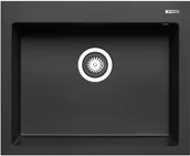 Zlewozmywaki - PYRAMIS ISTROS (61x50) 1B karbon (czarny mat) (70045012) - miniaturka - grafika 1