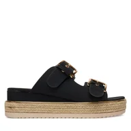Espadryle damskie - Espadryle JENNY LB-P1434-YLD Czarny - miniaturka - grafika 1