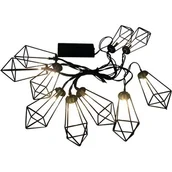 Lampy pozostałe - Polux Girlanda ALBORG 10 LED czarna baterie 2 AA nie dołączono - miniaturka - grafika 1