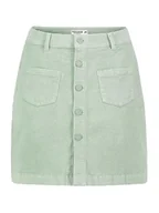 Spódnice - Sublevel Spódnica sztruksowa w kolorze miętowym - miniaturka - grafika 1