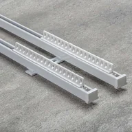 Karnisze - Dekoria pl pl Komplet szyna przysufitowa aluminiowa TS podwójna 150cm 150 cm 316-014 - miniaturka - grafika 1