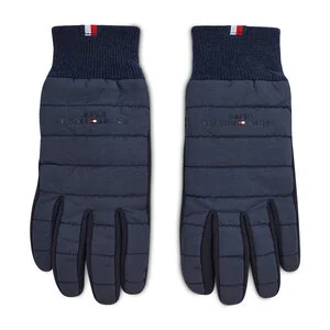 Tommy Hilfiger Rękawiczki Męskie Th Established Mix Nylon Gloves AM0AM07884 DW5 - Rękawiczki - miniaturka - grafika 1