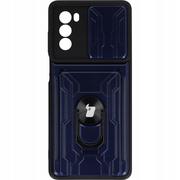 Etui i futerały do telefonów - Bizon Etui Case Camshield Card Slot Ring do Moto G62 5G granatowe - miniaturka - grafika 1