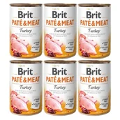 Mokra karma dla psów - Brit Paté & Meat indyk 6x400 g - miniaturka - grafika 1