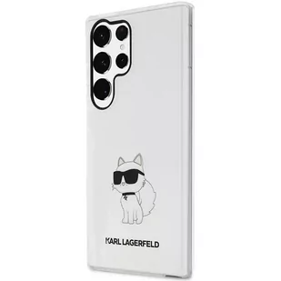 Etui ochronne na telefon Karl Lagerfeld KLHCS23LHNCHTCT do Samsung Galaxy S23 Ultra S918 transparent hardcase Ikonik Choupette - Etui i futerały do telefonów - miniaturka - grafika 2