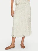 Spódnice - Vila Spódnica midi Nabila 14102777 Beżowy Regular Fit - miniaturka - grafika 1