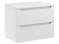 Szafki łazienkowe - Szafka Wisząca Z Blatem ETH 60 cm - Biały Mat - miniaturka - grafika 1