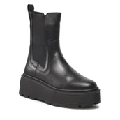 Botki damskie - Botki Badura 222FW182 Czarny - miniaturka - grafika 1