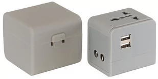 Adapter podróżny, TRAVEL MATE, szary - Etui i futerały do telefonów - miniaturka - grafika 1