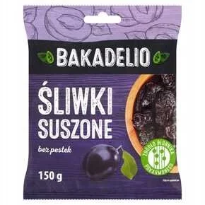 BAKADELIO ŚLIWKI SUSZONE 150G - Owoce świeże i suszone - miniaturka - grafika 1