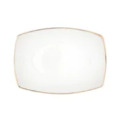 Miski i półmiski - Altom MARIAPAULA MODERNA KWADRATOWA GOLD PÓŁMISEK 24CM - miniaturka - grafika 1