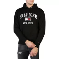 Bluzy męskie - Tommy Hilfiger Męska bluza z kapturem Modern Varsity, czarna, S, Czarny, S - miniaturka - grafika 1