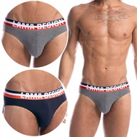 Majtki męskie - LAMA męskie SLIPY bawełniane majtki 2-PAK - XL - miniaturka - grafika 1