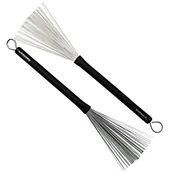 Akcesoria do perkusji - Rohema rohema Jazz miotła JB2 miotła metalowy uchwyt z tworzywa sztucznego, wysuwane 61395 JB2 METAL - miniaturka - grafika 1