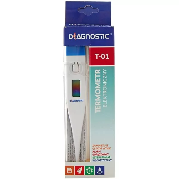 DIAGNOSIS Termometr elektroniczny DIAGNOSTIC T-01 1 sztuka