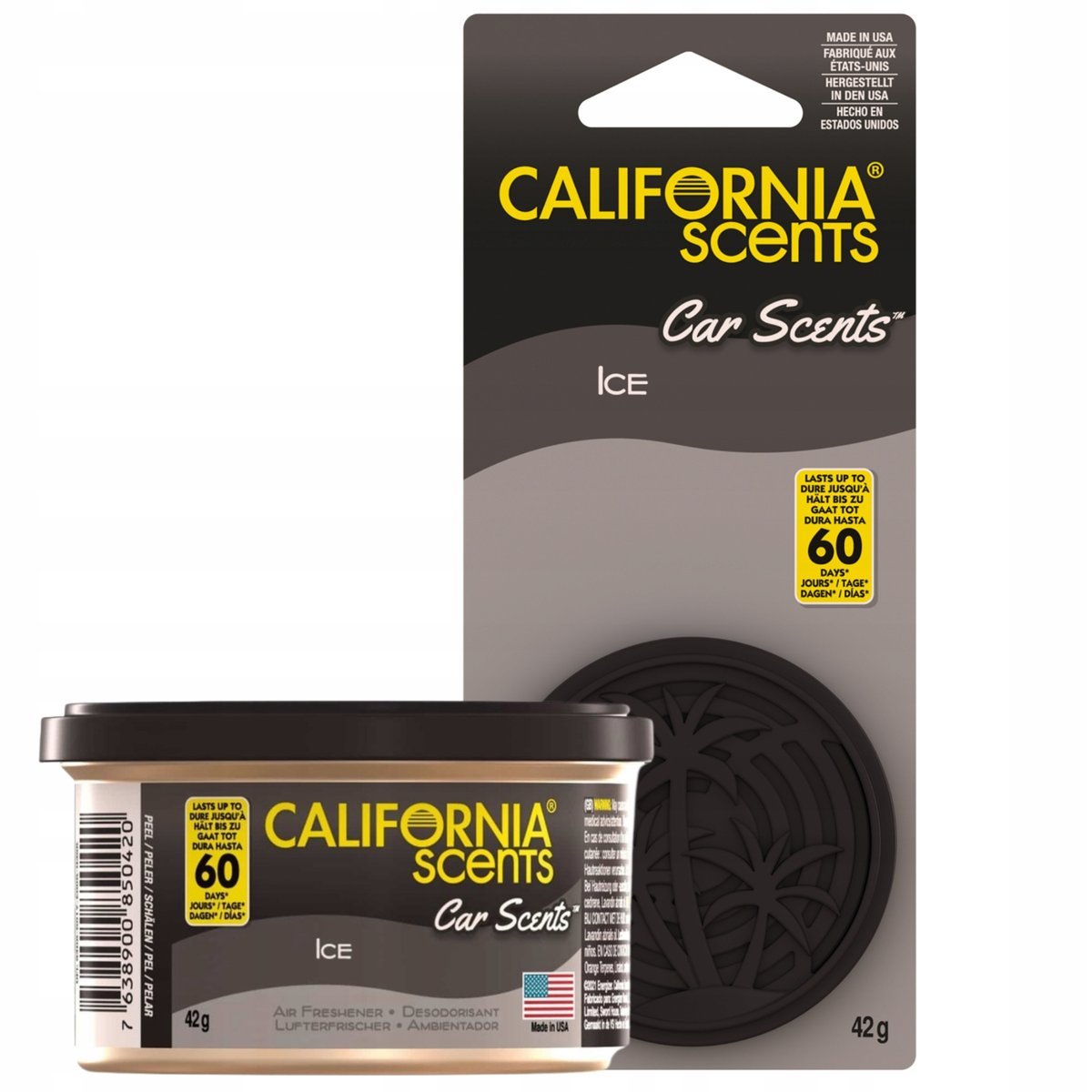 CALIFORNIA SCENTS Ice Puszka Odświeżacz Puszka zapachowa do Auta 42g