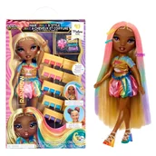 Lalki dla dziewczynek - Rainbow High Hair Chalk & Style Doll- Meline (Gold) - miniaturka - grafika 1