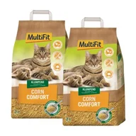 Żwirek dla kotów - MultiFit Żwirek zbrylający Corn Comfort 2x7 l - miniaturka - grafika 1