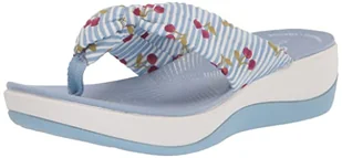 Clarks Klapki damskie Arla Glison, Niebieski syntetyczny, 43 EU - Klapki i japonki damskie - miniaturka - grafika 1