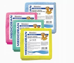 Medisept Ścierka Z Mikrofazy Żółta 30x30 5 Szt - Ściereczki, gąbki, czyściki - miniaturka - grafika 1