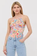 Koszulki i topy damskie - Love Moschino top damski odkryte plecy - miniaturka - grafika 1