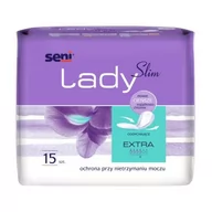 Pieluchy dla dorosłych - SENI LADY SLIM EXTRA Wkładki urologiczne, 15szt. - miniaturka - grafika 1