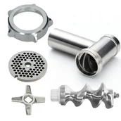 Akcesoria i części AGD - Zestaw komora kompletna do maszynki nr 8 Zelmer Bosch nożyk 2-stronny - miniaturka - grafika 1