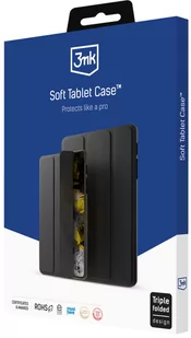 3mk Etui z klapką Soft Tablet Case do Galaxy Tab S8 Plus / S7 Plus, czarne - Etui do tabletów - miniaturka - grafika 1