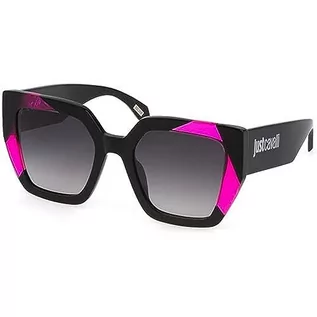 Okulary przeciwsłoneczne - Just Cavalli Okulary damskie, Shiny Black, 53 - grafika 1