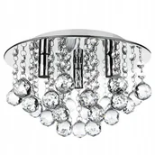 Lampy sufitowe - Lampa Sufitowa Plafon Żyrandol Kryształki wisząca - miniaturka - grafika 1