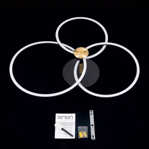 ORION Sufitowa LED Charlotte 3 pierścienie czarna/złota - Lampy sufitowe - miniaturka - grafika 5
