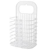 Kosze na bieliznę - Wiszący kosz na pranie - biały - miniaturka - grafika 1