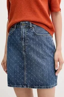Spódnice - Pepe Jeans spódnica jeansowa kolor niebieski mini prosta PL90112444F0 - miniaturka - grafika 1