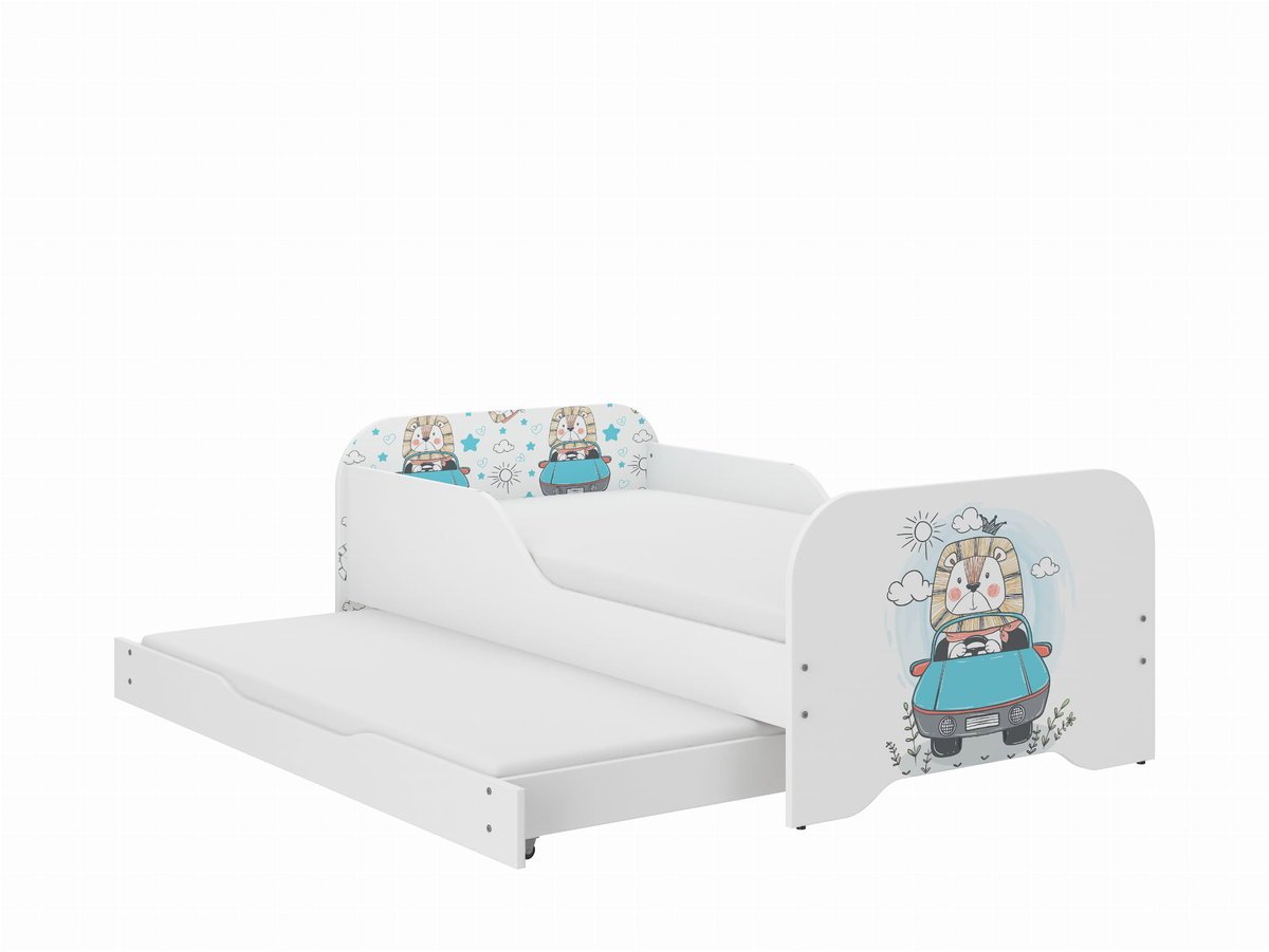 Łóżko dziecięce MIKI 160x80 KRÓL LEW z funkcją spania