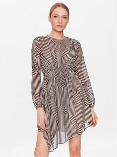 Sisley Sukienka codzienna 4W7XLV036 Beżowy Regular Fit - Sukienki - miniaturka - grafika 1