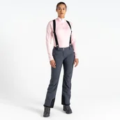 Spodnie narciarskie - Dare 2b Spodnie narciarskie damskie z membraną z szelkami Diminish Szary, Rozmiar: 44 - miniaturka - grafika 1