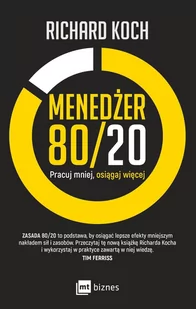 Menedżer 80/20. Pracuj mniej, osiągaj więcej - E-booki - biznes i ekonomia - miniaturka - grafika 1