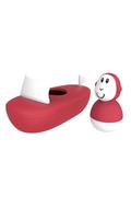 Zabawki do kąpieli - Matchstick Monkey- zabawka do kąpieli łódź + Małpka Wobbler- czerwona - miniaturka - grafika 1