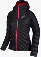 Kurtki i kamizelki sportowe damskie - Kurtka do biegania damska Inov-8 Thermoshell Pro FZ - black/pink - miniaturka - grafika 1