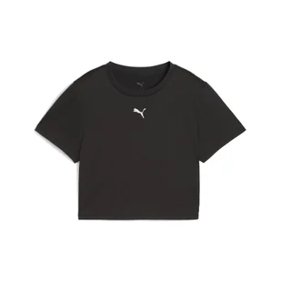 Damska krótka koszulka TAD ESSENTIALS PUMA Black - Koszulki sportowe damskie - miniaturka - grafika 1