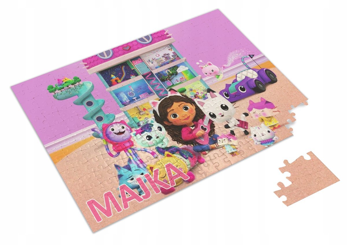 PERSONALIZOWANE PUZZLE KOCI DOMEK GABI 120 el. #2