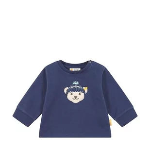 Steiff Bluza dziecięca chłopięca jednokolorowa, Crown Blue, 80 - Bluzy dla dziewczynek - miniaturka - grafika 1