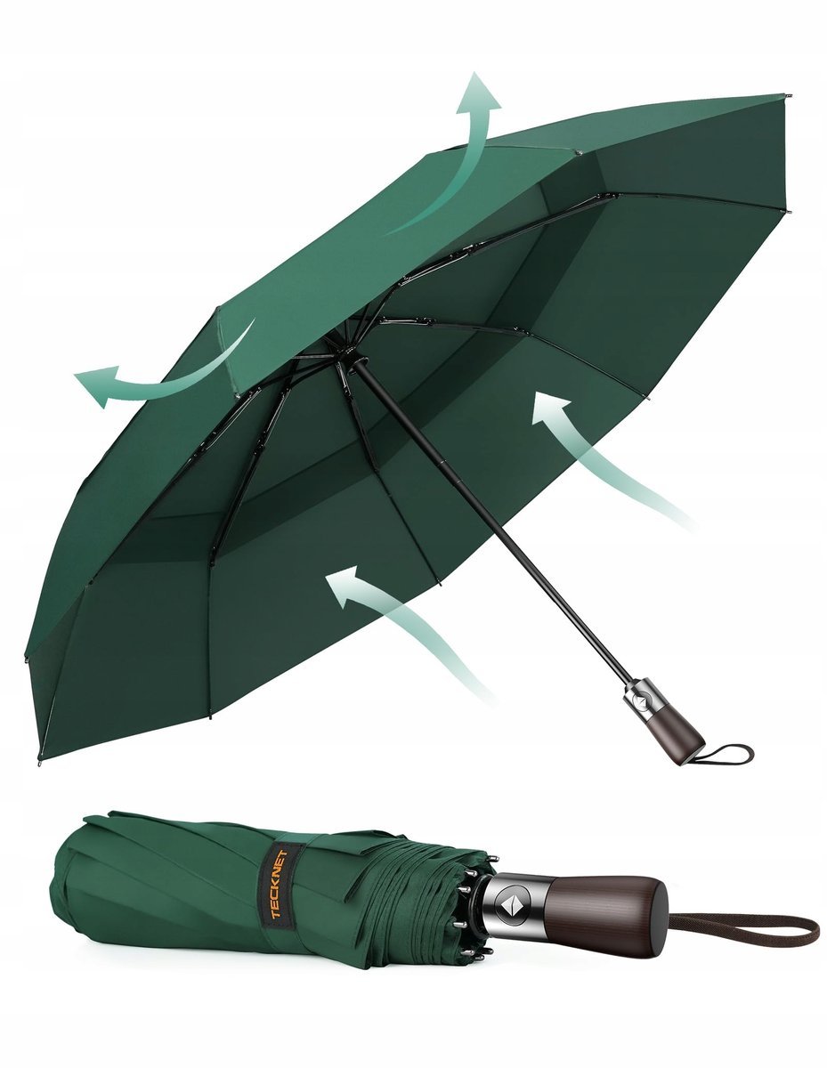 TECKNET parasol automatyczny zielony