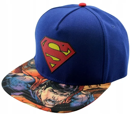 Czapka z daszkiem męska młodzieżowa Superman DC-Comics 55-60 Snapback Logo