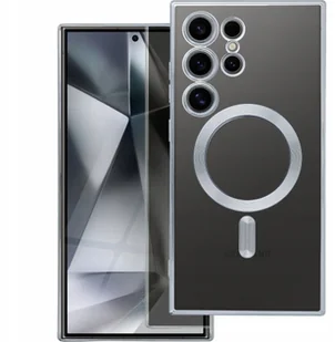 Futerał ELECTRO MAG COVER kompatybilny z MagSafe do SAMSUNG S25 Plus srebrny - Etui i futerały do telefonów - miniaturka - grafika 1