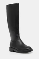 Kozaki damskie - Camper kozaki skórzane Dean damskie kolor czarny na płaskim obcasie K400763-003 - miniaturka - grafika 1