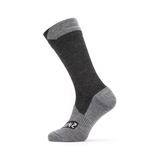 Sealskinz Sealskinz Waterproof All Weather Skarpetki, black/grey marl L EU 43-46 2020 Skarpetki wełniane 11100061010130 - Skarpetki damskie - miniaturka - grafika 1